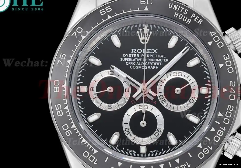 SS RU Daytona GDF Dial A3836 40mm Black 0416